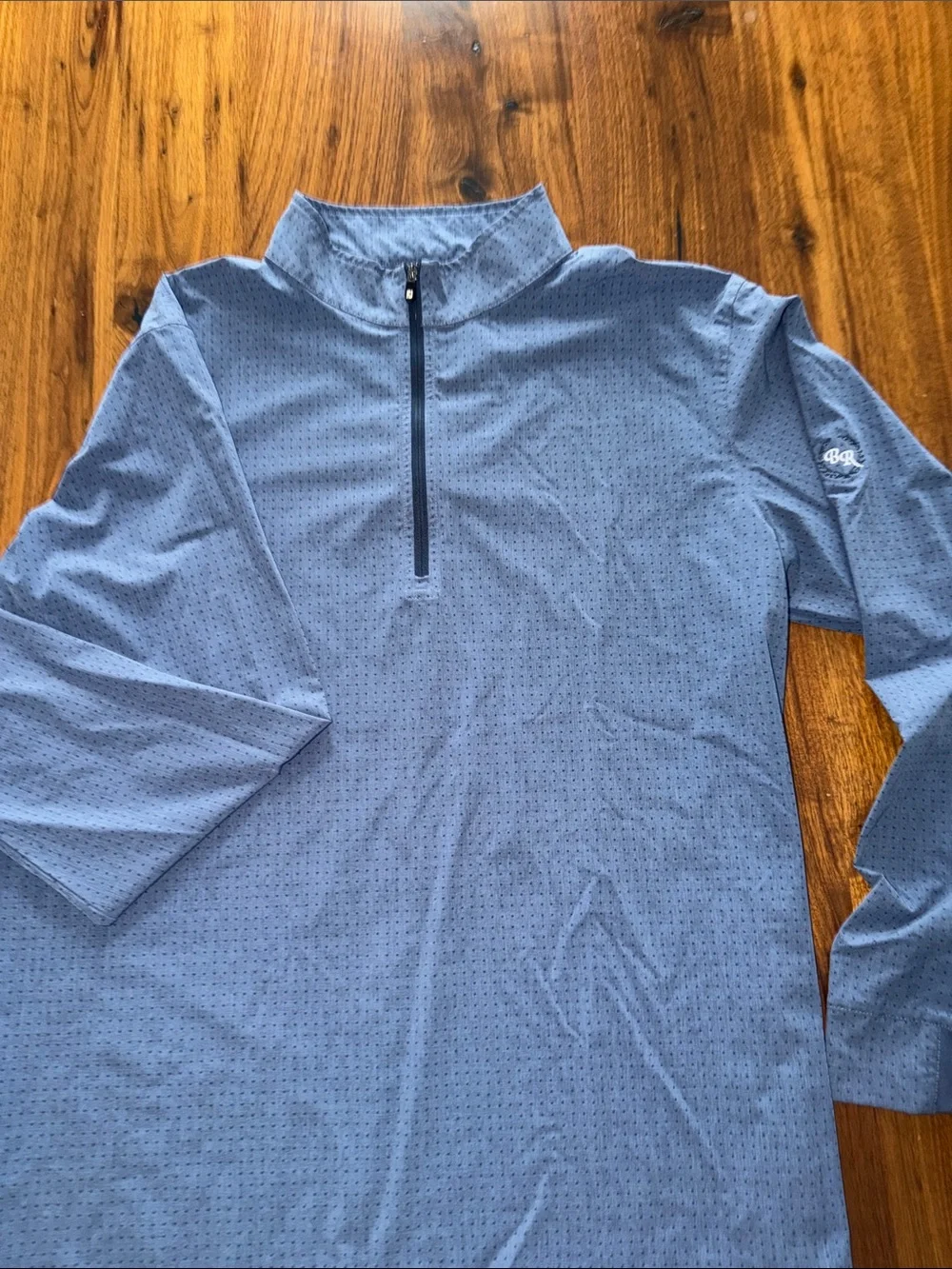 FootJoy Men's Light Blue Quarter-Zip Golf Pullover